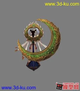 3D打印模型诛仙2boss月 美女的图片