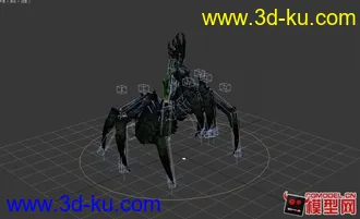 3D打印模型绑定好的蜘蛛女王的图片