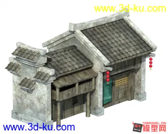 3D打印模型一个简单的游戏小房子的图片