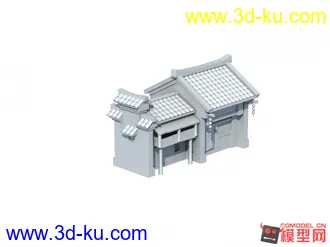 3D打印模型一个简单的游戏小房子的图片