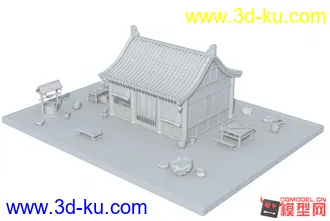 3D打印模型民居一个的图片