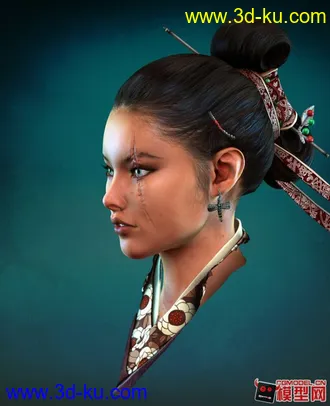 3D打印模型女战士的图片