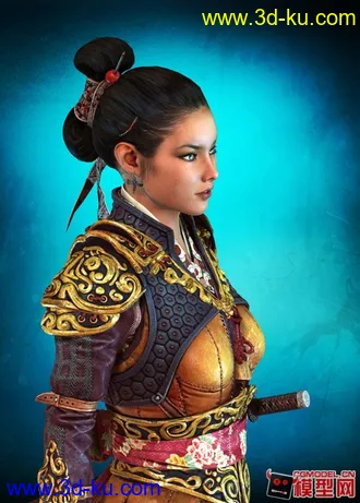 3D打印模型女战士的图片