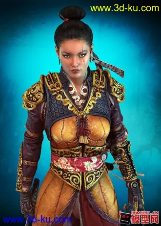 3D打印模型女战士的图片