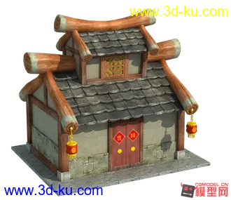 3D打印模型可爱的小房子的图片