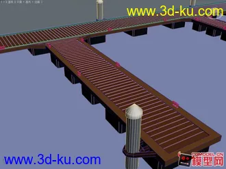 3D打印模型码头素模的图片