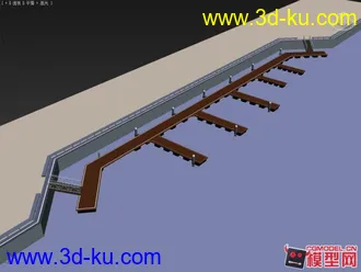 3D打印模型码头素模的图片