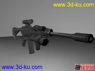 一个枪械模型。第一次上传。还请多多包涵。的图片