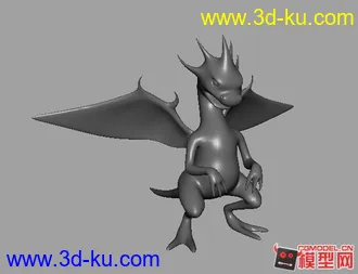 3D打印模型卡通小龙的图片