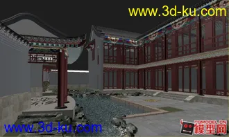 四合院的模型的图片