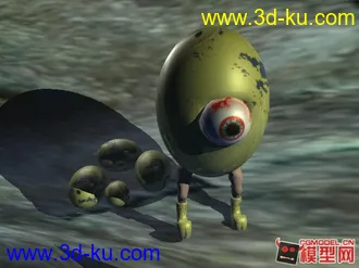 3D打印模型怪蛋的图片