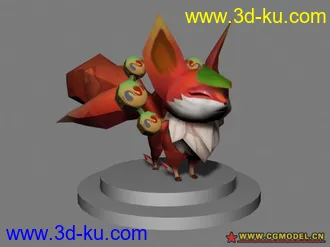 3D打印模型自己临摹的一个狐妖宝宝的图片