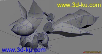 3D打印模型自己临摹的一个狐妖宝宝的图片