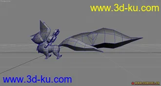 3D打印模型自己临摹的一个狐妖宝宝的图片