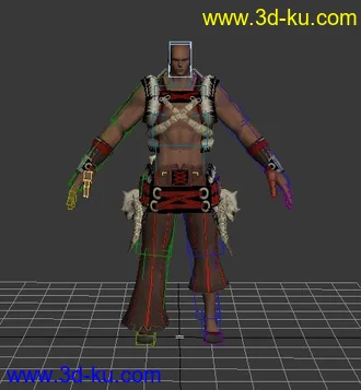 做练习用的模型 带绑定的图片