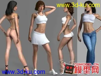 3D打印模型女性角色的图片