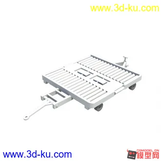 3D打印模型机场 地勤 运输车 牵引车的图片