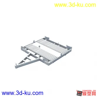 3D打印模型机场 地勤 运输车 牵引车的图片