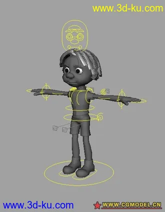 3D打印模型小孩的图片