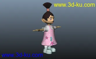 3D打印模型小女孩的图片