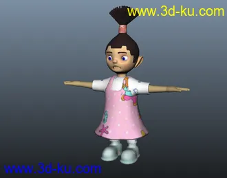 3D打印模型小女孩的图片
