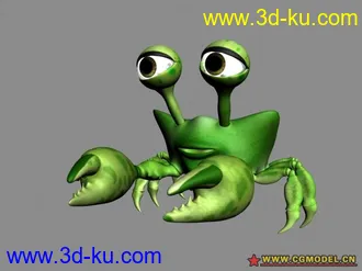 3D打印模型自己以前做的小螃蟹的图片