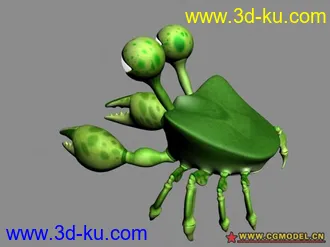 3D打印模型自己以前做的小螃蟹的图片