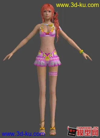 3D打印模型最终幻想13 塞拉(夏日清凉装)的图片