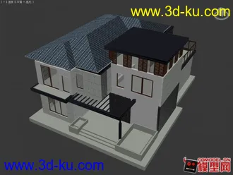 3D打印模型中式建筑房子的图片