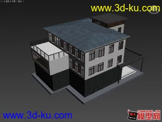 3D打印模型中式建筑房子的图片