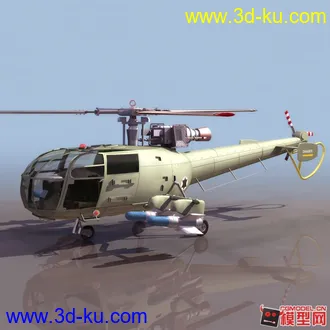 买书赠送的高清直升飞机模型+贴图 第一次发模型贴(手生)的图片