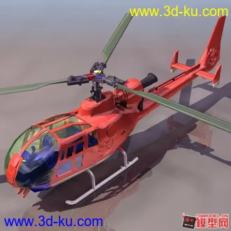 买书赠送的高清直升飞机模型+贴图 第一次发模型贴(手生)的图片