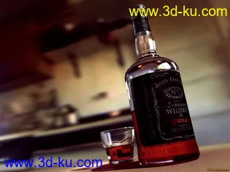 3D打印模型JACK DANIEL'S，酒好也伤身喔的图片