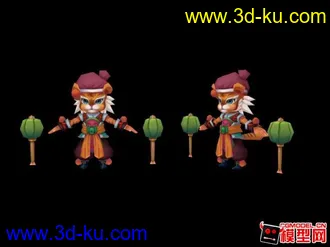 3D打印模型口袋西游虎的图片