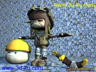 3D打印模型Q版娃娃的图片