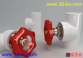 3D打印模型渲染练习-水管的图片