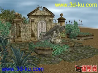 3D打印模型花园场景的图片