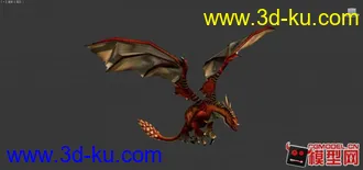 3D打印模型火龙振翅的图片