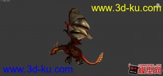 3D打印模型火龙振翅的图片