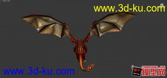 3D打印模型火龙振翅的图片