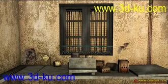 3D打印模型废旧窗台的图片