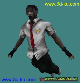 3D打印模型人物（飞行姿态）的图片