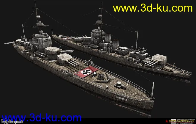 低模战列舰模型的图片2