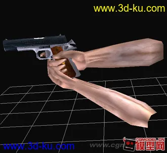 3D打印模型手中枪的图片