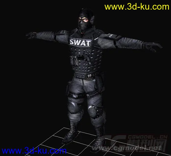SWAT警察模型（全动作）的图片1