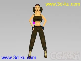 古墓丽影II  主角所有动作模型的图片