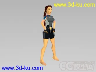 古墓丽影II  主角所有动作模型的图片