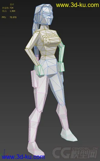 古墓丽影II  主角所有动作模型的图片