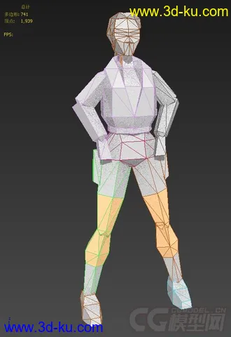 古墓丽影II  主角所有动作模型的图片