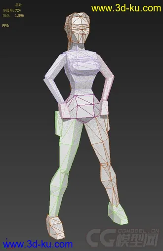 古墓丽影II  主角所有动作模型的图片